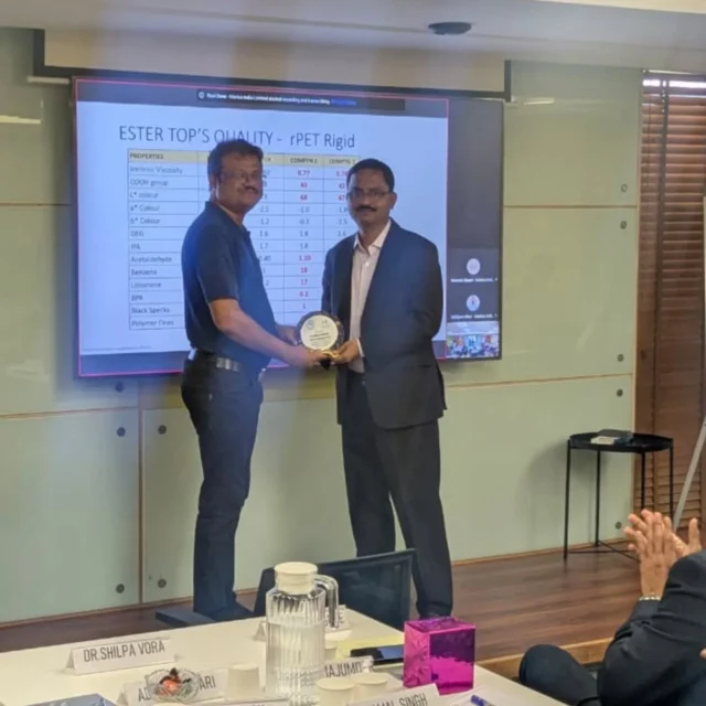 At @maricolimited's Supplier Quality Excellence (SQE) Meet, the focus goes beyond conversations, it’s about building a culture of quality, safety, and continuous improvement across the value chain.

We were honoured to be invited as an expert speaker, where our Technical and R&D leaders shared perspectives on driving quality, sustainability, and innovation across Specialty Polymers, Films, and rPET.

Proud to contribute to a platform that is shaping more resilient, responsible, and future-ready supply chains.

#EsterIndustries #Marico #QualityExcellence #Sustainability #Innovation SpecialtyPolymers