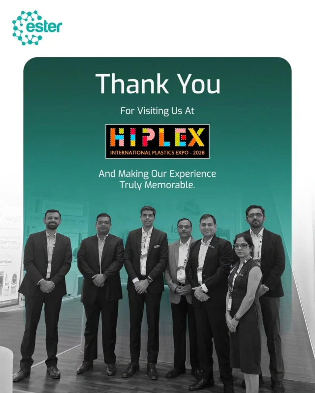 As HIPLEX 2026 comes to a close, we would like to thank everyone who visited the Ester Industries booth and made the event truly memorable.

From meaningful conversations and valuable connections to insightful discussions on polyester, packaging and sustainable solutions, the four days were filled with opportunities to connect, collaborate and look ahead.

Thank you for being a part of our HIPLEX journey. We look forward to taking these conversations forward.

#HIPLEX2026 #HIPLEX #EsterIndustries #SpecialityPolymers #Sustainability