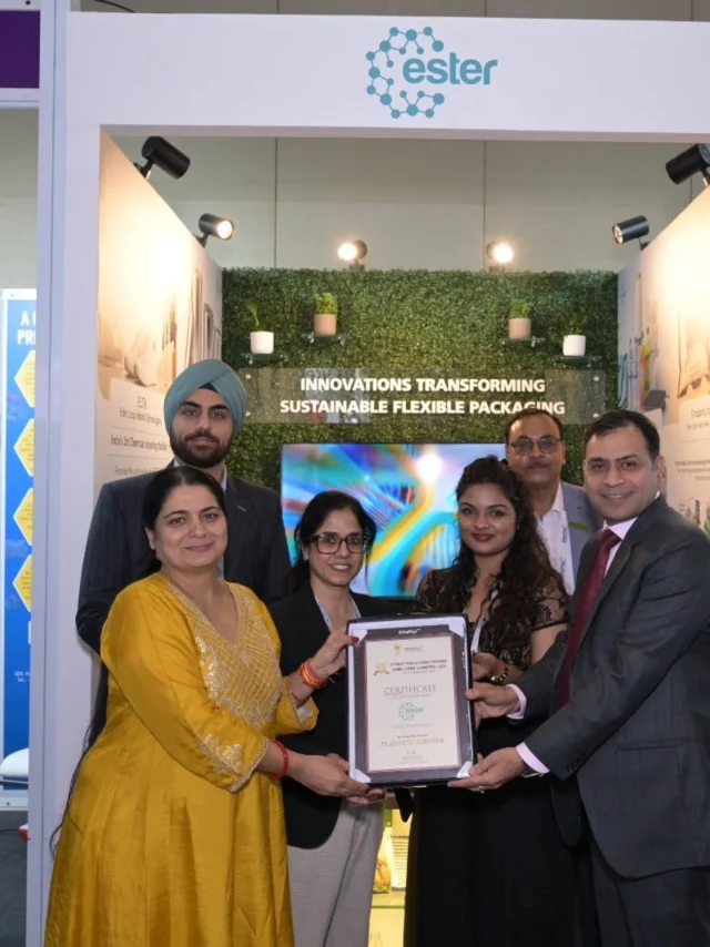 A glimpse of Ester at the 13th Speciality Films & Flexible Packaging Global Summit & Exhibition! ✨

From insightful conversations to new connections and exciting ideas, the summit brought together the industry to discuss what’s next for speciality films and flexible packaging.

Here’s a look at some of the moments from our time in Mumbai.

#EsterIndustries #SpecialityFilms #FlexiblePackaging #PackagingInnovation #SustainablePackaging