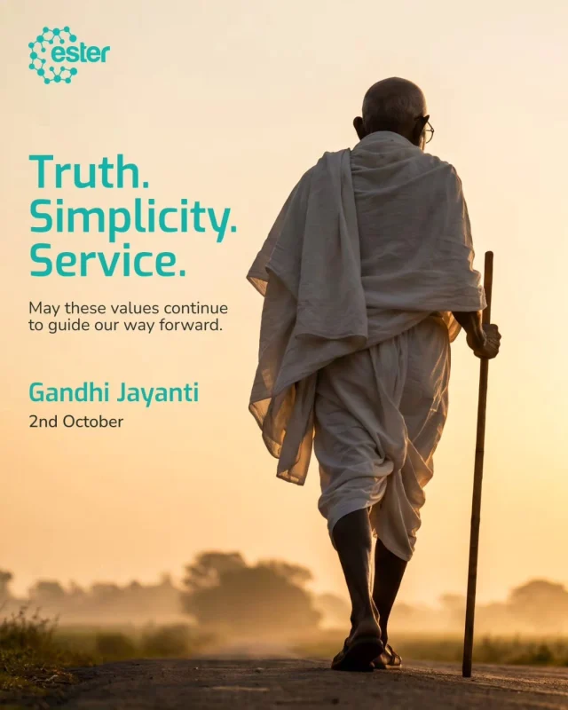 A life guided by truth, simplicity, and service — values that continue to inspire generations.

At Ester Industries, these principles shape how we look at progress: using resources thoughtfully, acting responsibly towards our communities, and building for a more sustainable future.

On Gandhi Jayanti, we reflect on the values that remind us that meaningful progress begins with doing what is right.

#GandhiJayanti #EsterIndustries